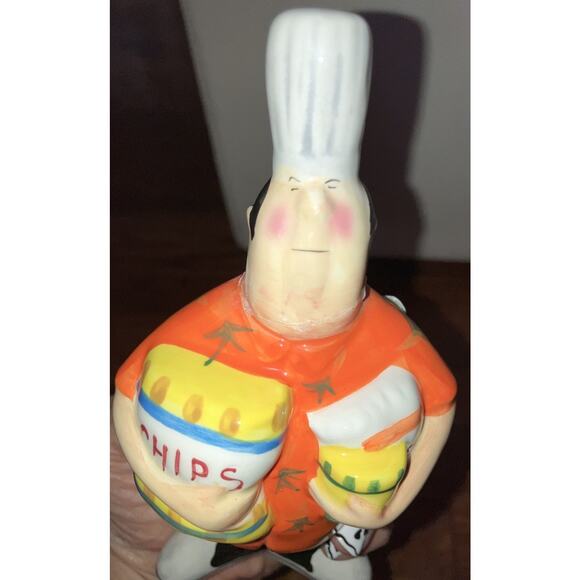 Tracy Flickinger CIC “Masters of the Grill” Salt & Pepper Shakers. Damaged- READ - Picture 4 of 7